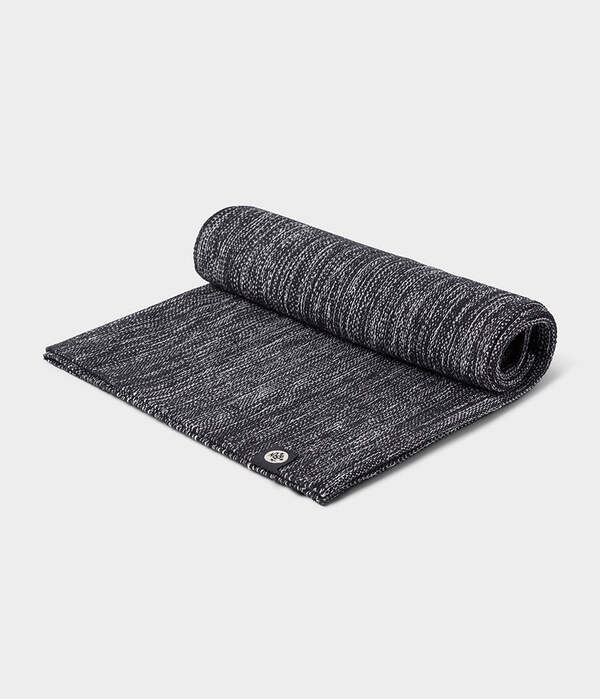 Коврик для йоги из хлопка Manduka 180*70 см Shala Yoga Rug - Black Heather